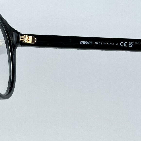 Versace VE3355U GB1 BRAND NEW Eyeglasses Black Oval Unisex main image 9